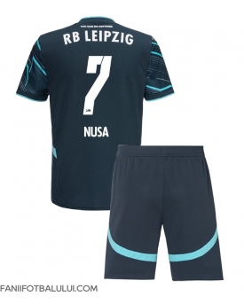 RB Leipzig Antonio Nusa #7 Echipament de Fotbal Replică 2024-25 Copii Treilea (+ Șorturi)